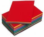 Assortiment de 100 feuilles de papier de couleur - 130 g/m - A4