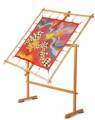 Cadre sur trpied pour peinture sur soie