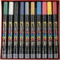 Coffret de 10 marqueurs Posca pinceau PCF 350