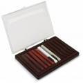 Coffret de 12 carrs esquisse bruns