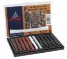 Coffret de 12 carrs esquisse gris