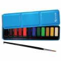 Coffret mtal 12 godets d'aquarelle Reeves
