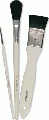 Set de 3 pinceaux pour peinture sur soie