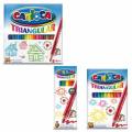 Crayons de couleurs Carioca triangulaires