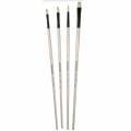 Set de 4 pinceaux Graduate en soies naturelles