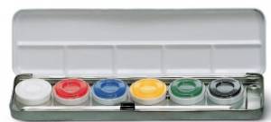 Palette aquarelle de maquillage Aquacolor en métal