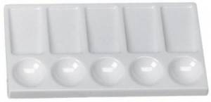 Palette rectangulaire en plastique 10,5x19,5 cm