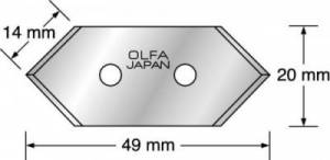 Lames de rechange pour système de découpe Matcutter Olfa