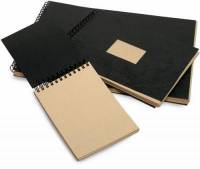 Carnet de croquis à spirale Kraft