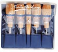Assortiment d'outils pour la gravure sur linoléum