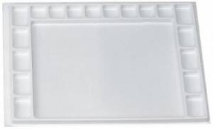 Palette rectangulaire en plastique 20x30 cm
