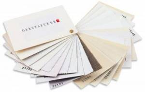 Carnet d'échantillon de toiles appretées