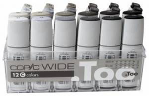 Assortiment de marqueurs Copic Wide