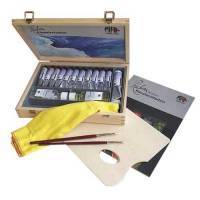 Coffret bois huile étude Rubens