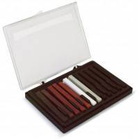 Coffret de 12 carrs esquisse bruns