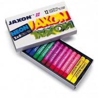 Coffret de 12 pastels  l'huile couleurs fluorescentes