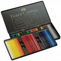 Coffret mtal de crayons de couleurs Polychromos