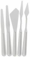 Lot de 5 couteaux  peindre en plastique