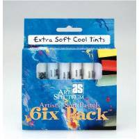 Lot de 6 pastels Art Spectrum, couleurs froides extra soft