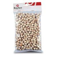 Perles en bois brut