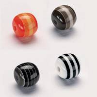 Perles en plastique rondes