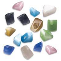 Perles en verre Cat's eye splitter