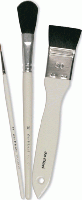 Set de 3 pinceaux pour peinture sur soie