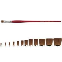 Brosse Leonard en martre pure, pointe plate, série 2160