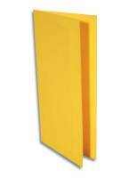 Carte double Pollen 106 x 213 mm Jaune Soleil