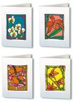 Cartes Gutta Arty's Bouquets Orchidées