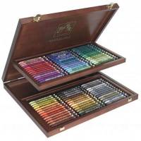 Coffret en bois de 84 craies aquarellables Néocolor II