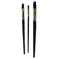 Lot de 3 brosses en fibres synthétiques