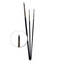 Lot de 3 pinceaux en fibres synthétiques