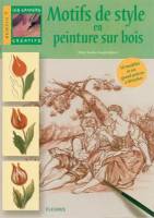 Motifs de style en peinture sur bois