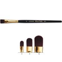 Pinceau Leonard Black Ruby, pointe usée bombée, série 30