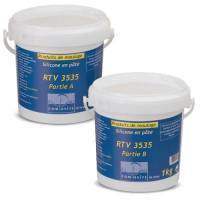 Silicone en pâte 3535 blanc et bleu