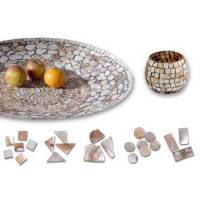 Tesselles de mosaïque en nacre