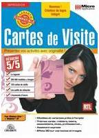 Logiciel carte de visite : Cartes de visite (1 logiciel + 120 cartes + 1 crateur de logos)