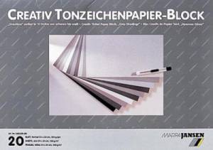 Bloc de papier nuances de gris