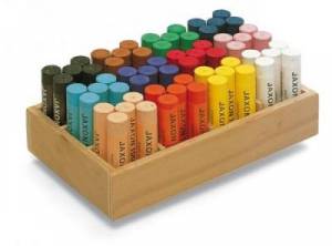 Caissette de 60 pastels à l'huile Jaxon 1000