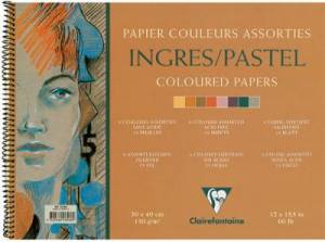 Bloc Ingres pastel à spirale