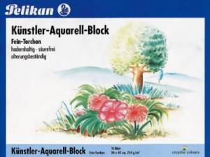 Bloc aquarelle Pelikan grain torchon