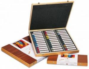 Coffret de pastels  l'huile