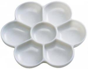 Palette fleur en plastique 15,5 cm