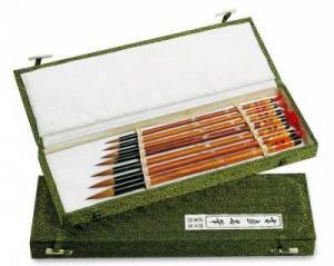 Coffret de 7 pinceaux de Chine