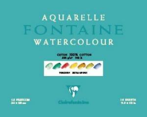 Papier aquarelle - grain torchon nuageux