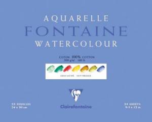 Papier aquarelle - grain demi satiné
