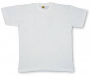 T-shirt coton blanc pour impression
