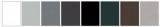 Assortiment de 40 feuilles de papier nances de gris - 130 g/m