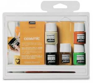 Coffret découverte peinture céramique Pébéo